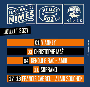 Pop-rock FESTIVAL DE NIMES 2021 NIMES