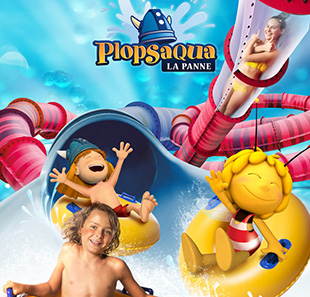 Pretpark PLOPSAQUA LA PANNE - PROMOTION ADULTE/ENFANT >1M DE PANNE