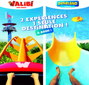 Pretpark WALIBI SUD-OUEST + AQUALAND AGEN 2 JOURS - 2 PARCS ROQUEFORT