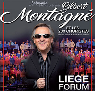 Variété en Frans chanson GILBERT MONTAGNE & LES 200 CHORISTES LIEGE