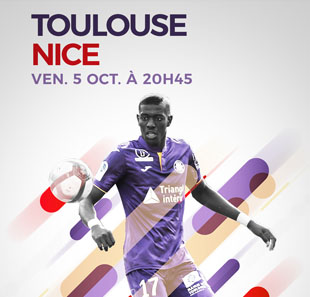 Voetbal TOULOUSE FC / OGC NICE LIGUE 1 CONFORAMA - 9EME JOURNEE TOULOUSE