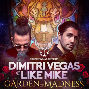 Electronische muziek DIMITRI VEGAS & LIKE MIKE GARDEN OF MADNESS ANTWERPEN - MERKSEM
