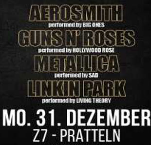 Pop-rock SILVESTER TRIBUTE BASH With The Sound Of Aerosmith... PRATTELN