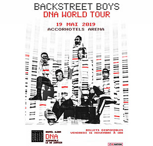 Pop-rock BACKSTREET BOYS DNA WORLD TOUR Accorhotels Arena, Parijs - 19/05/2019 Pop-rock BACKSTREET BOYS DNA WORLD TOUR Accorhotels Arena, Parijs - 19/05/2019