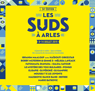 Afrikaanse muziek PASS SOIREE DU 12 JUILLET LES SUDS A ARLES 2019 ARLES