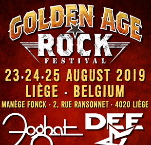 Hard-rock/Métal GOLDEN AGE ROCK FESTIVAL PASS 3DAYS 23, 24 ET 25 AOUT 2019 LIEGE