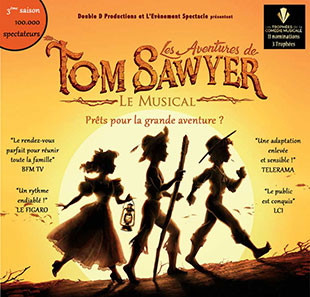 Spectacle pour enfants LES AVENTURES DE TOM SAWYER LE MUSICAL PARIS