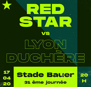 Voetbal RED STAR FC / LYON-DUCHERE CHAMPIONNAT DE FOOTBALL NATIONAL ST OUEN