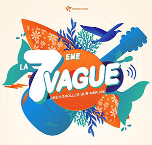 Pop-rock FESTIVAL LA 7EME VAGUE-PASS 2 JOURS VALABLE LES 22 ET 23 MAI 2020 BRETIGNOLLES SUR MER