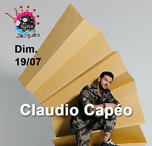 Variété en Frans chanson CLAUDIO CAPEO FESTIVAL LES NUITS DE SAINT-JACQUES LE PUY EN VELAY