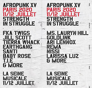 Pop-rock AFROPUNK FEST PARIS 10 JUILLET 2021 BOULOGNE BILLANCOURT