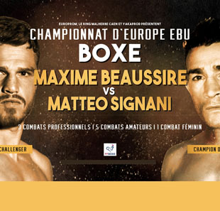 Boxe CHAMPIONNAT D'EUROPE EBU - BOXE CAEN