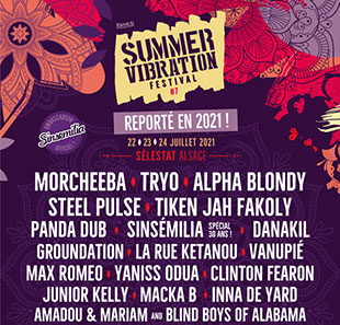Reggae SUMMER VIBRATION FESTIVAL PASS 3 JOURS DU 22 AU 24/07/21 SELESTAT