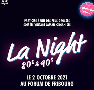 Pop-rock LA NIGHT - 80'S & 90'S Soirée Vintage GRANGES-PACCOT