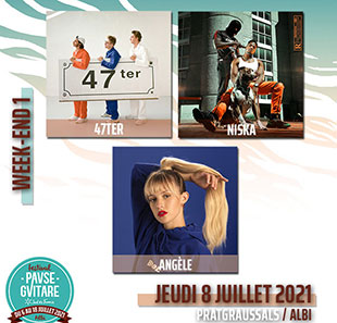 Pop-rock PASS JEUDI FESTIVAL PAUSE GUITARE 2021 ALBI