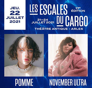 Variété en Frans chanson NOVEMBER ULTRA + POMME LES ESCALES DU CARGO ARLES