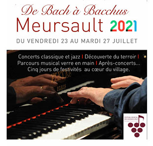 Klassieke muziek FESTIVAL MUSICAL DE BACH A BACCHUS ABONNEMENT MEURSAULT