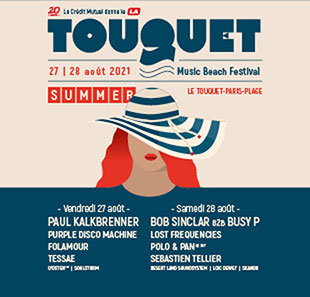 Electronische muziek TOUQUET MUSIC BEACH FESTIVAL- 2J VALABLE DU 27/08//21 AU 28/08/21 LE TOUQUET PARIS PLAGE