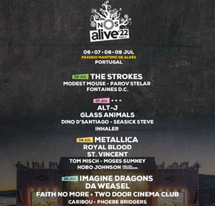 Pop-rock NOS ALIVE'22 - 1 JOUR LISBON