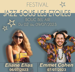 Jazz JAZZ SOUS LES ETOILES PASS 2 JOURS Valable les 6 et 7 juillet 2023 BOUC BEL AIR