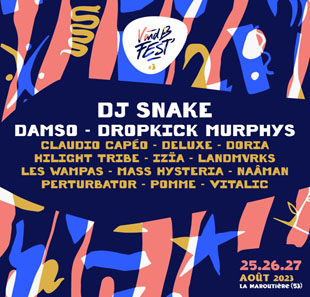 Variété en Frans chanson V AND B FEST - PASS 3J +CAMPING Valable du 25 au 27 Aout 2023 CHATEAU GONTIER
