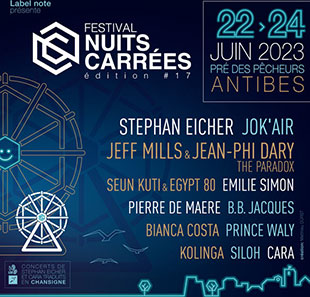Traditionele Franse muziek FESTIVAL NUITS CARREES 2023 - 3J Valable du 22 au 24 Juin 2023 ANTIBES