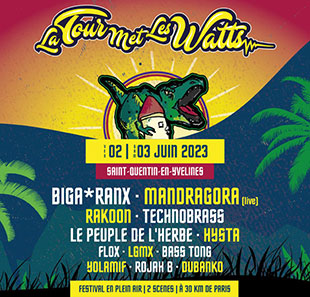 Reggae LA TOUR MET LES WATTS 2023 PASS 2 J - VALABLE 2 ET 3 JUIN 2023 VOISINS LE BRETONNEUX