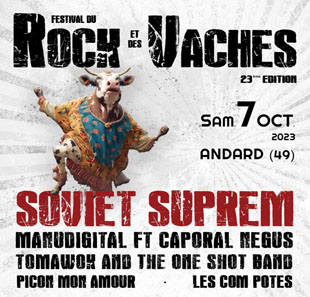 Pop-rock FESTIVAL DU ROCK ET DES VACHES 23me Edition ANDARD