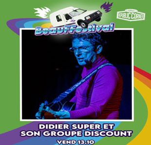 Traditionele Franse muziek DIDIER SUPER BEAUFFESTIVAL BILLET 1 JOUR POITIERS