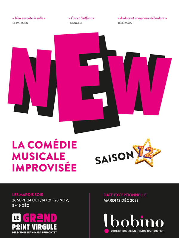 NEW, LA COMDIE MUSICALE IMPROVISE