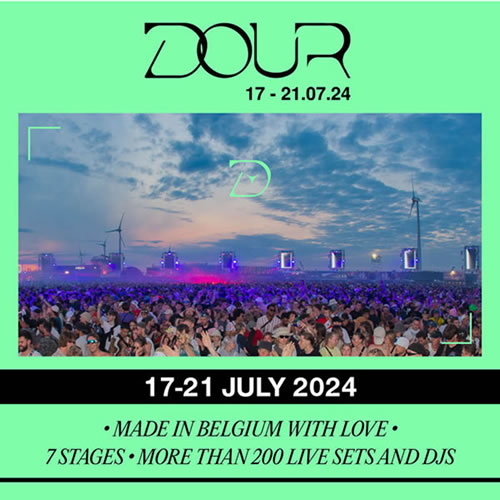 Electronische muziek DOUR 2024 Dour - van 17/07 tot 21/07